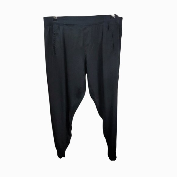 ATM Anthony Thomas Mellilo Silk Joggers Pants Black - Picture 1 of 9